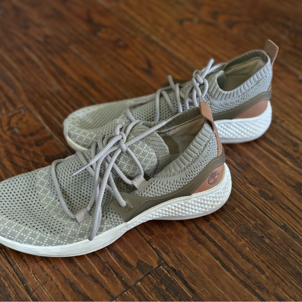 Timberland Gray and Tan Women's Sneakers